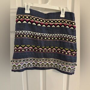 Artelier Nicole Miller beaded mini skirt - size 2